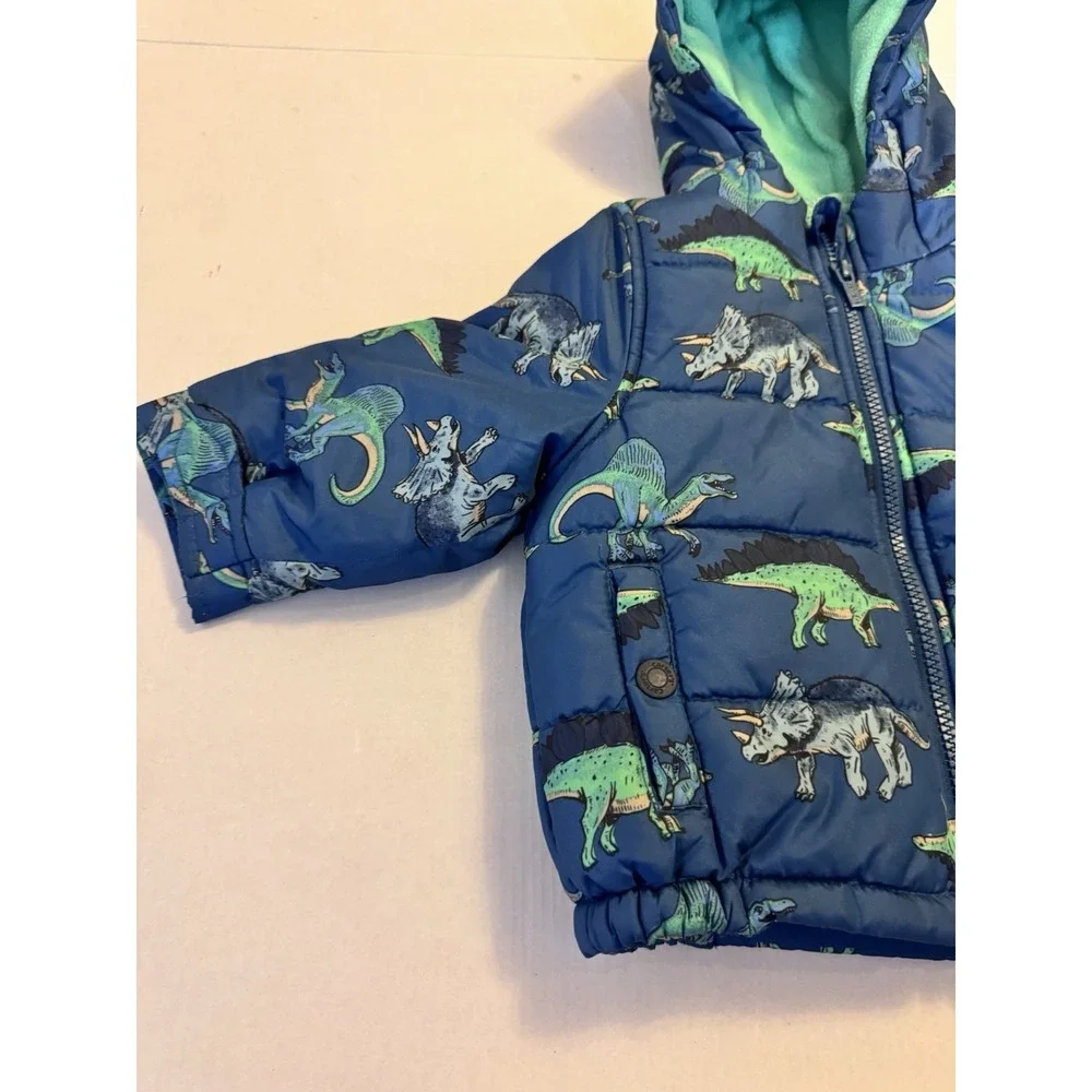 Carter's Size 18 month Dinosaur Winter Coat with Spiky Hood